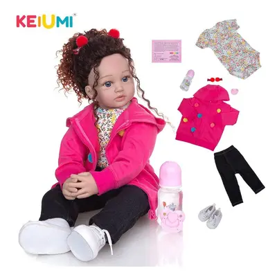 (blue, inch) Keiumi Inch Reborn Babies Doll Cloth Body Fashion Good Looking Newborn Doll Stuffed