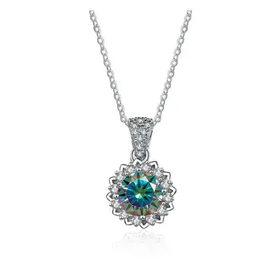 (gainsboro, 45cm) Bague Ringen Carat Round Vvs D Color Moissanite Necklace Lab Created Diamond P