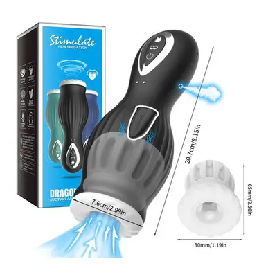 (black, G5 Black Vibrate) Automatic Male Masturbator Cup Glans Massager Rotating Tongue Licking 