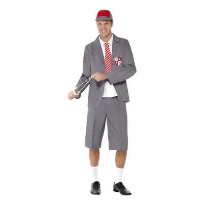 Smiffy's Men's School Boy Costume, Blazer, Shirt Front & Tie, Shorts & Cap, - costume fancy dres