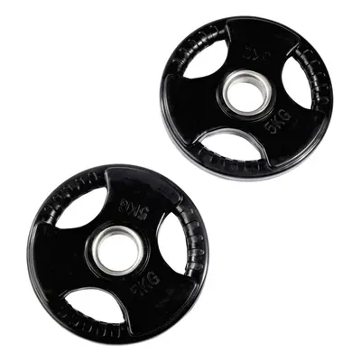 (10kg x 2) Olympic Rubber Tri-Grip Weight Plates