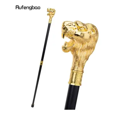 (as the picture) Gold Lion Head With Mustache Fashion Walking Stick Decorative Cospaly Vintage P