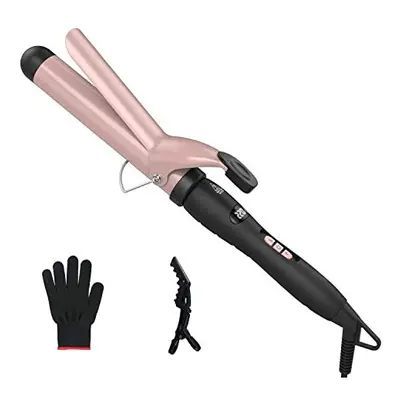 Automatic Hair Curler, 32mm Curling Tongs, Curling Iron of Ceramic Tourmaline, LCD Display, Adju