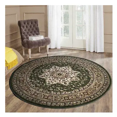 (Green) Traditional Round ROME Rugs Large for Living Room Carpet