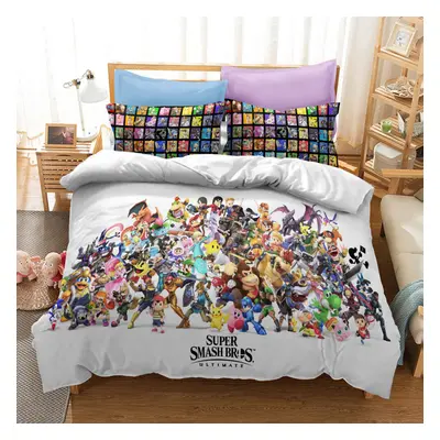 (Style 20, Double) Super smash bros Bedding Single Double King Duvet Cover