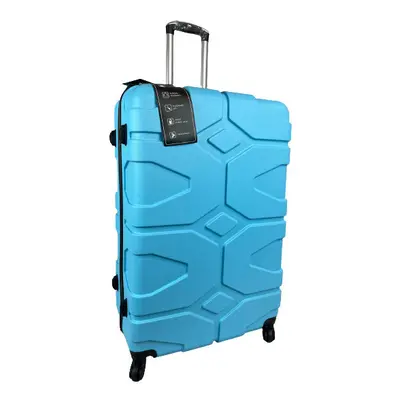 (SkyBlue, Extra Large) Hampton & Stewart Hard Shell Extra Large Suitcase