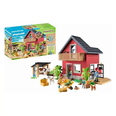 Country Farmhouse home with farm animals, organic farm Playmobil