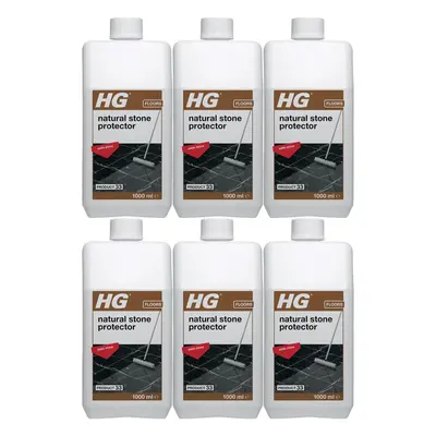 6 x HG Natural Stone Protector Product - 1Liter