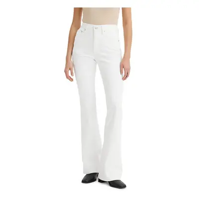 Levi's Women's High Rise Flare Jeans Also Available in Plus Soft Clean White Long