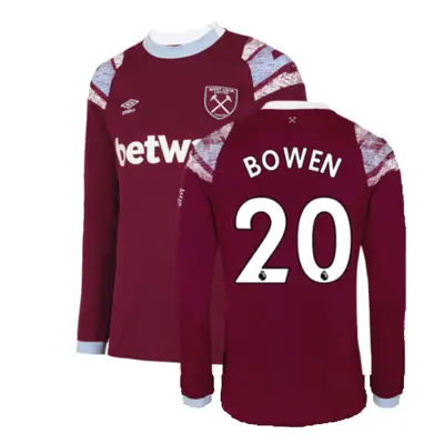 (3XL) West Ham Long Sleeve Home Shirt (BOWEN 20)