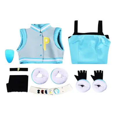 (Blue, S) Powerpuff The Girls Cosplay Costume Animation Cartoon Virtual Character Fashion