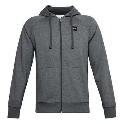 (XL, Pitch Grey/Light Heather) Under Armour Mens Rival Fleece Soft Brushed Raglan Full Zip Hoodi