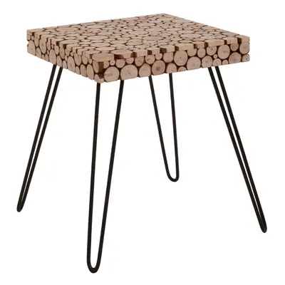 Easy To Maintain Square Side Table, Stable And Durable Table With Hairpin Legs, Design Cocktail 