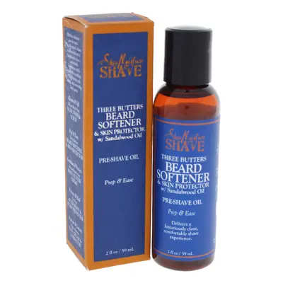 Three Butters Beard Softener & Skin Protector Pre-Shave Oil by Shea Moisture for Men - oz Oil