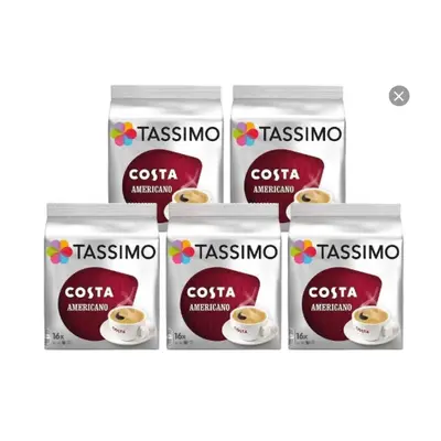 Costa Tassimo Americano Coffee Pods, Servings