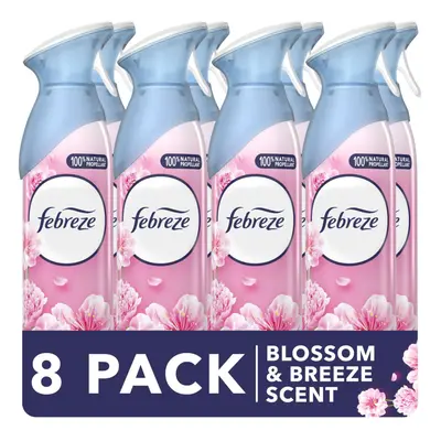 Air Freshener Room Spray & Bathroom Air Freshener, 185ML X (1480ML), Blossom and Breeze (Pack of