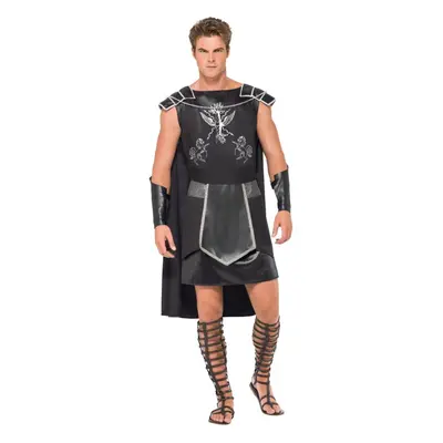 (L, Black) Smiffys Mens Gladiator Costume Set