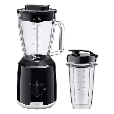 (JB1051BK) PowerBlend JB1051BK, Jug Blender with Unique Triangular Glass Jug, Speed, Ice Crush F