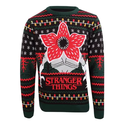 (XXL, Black) Stranger Things Christmas Jumper Demogorgan new Official Unisex Ugly Sweater