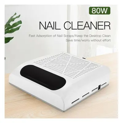 80W Nail Art Vacuum Suction Dust Collector Machine Manicure Tool