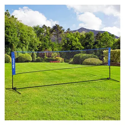 SPORTNOW 4m Badminton Net, Adjustable Sports Net for Tennis, Volleybal, Blue