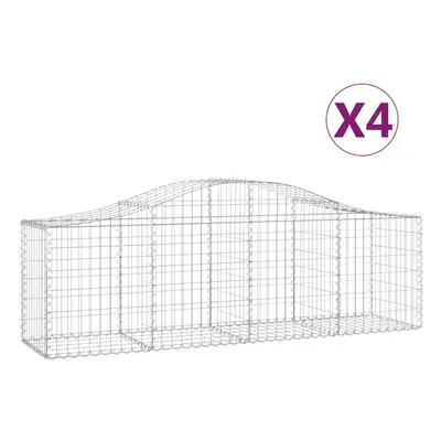 (200 x x 60/80 cm/ pcs) vidaXL Arched Gabion Basket Stone Basket Gabion Retaining Wall Galvanise