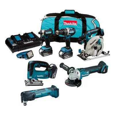 Makita DLX 18v Brushless Piece LXT Multi Tool Kit Cordless Lithium LXT 3x5.0ah