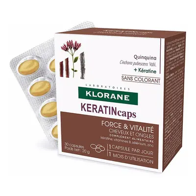 Food supplement hair and nails Klorane a la Keratin units