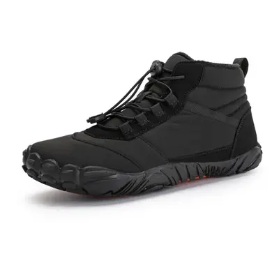 (black, 44) Men&apos;s Hiking Shoes Winter Barefoot Boots Men Waterproof Winter Sneakers Ankle S