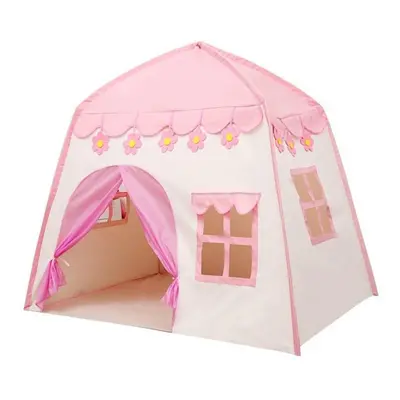 (pink) 1.3m Portable Children&apos;s Tent Wigwam Folding Kids Tents Tipi Baby Play House Large G