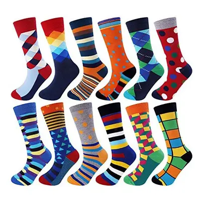 Jeasona Mens Socks Multipack Colourful Funky Dress Cotton Funny Novelty Cool Crazy Gifts for Men