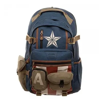 (Captain America Style) Marvel Deadpool Avenger Alliance Batman Captain America Backpack Shoulde