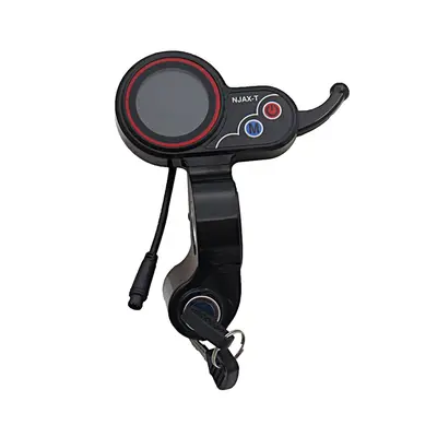 For NJAX-T Throttle LCD Display Meter with Key Switch Lock Speed Adjustable Accelerator Pin Elec