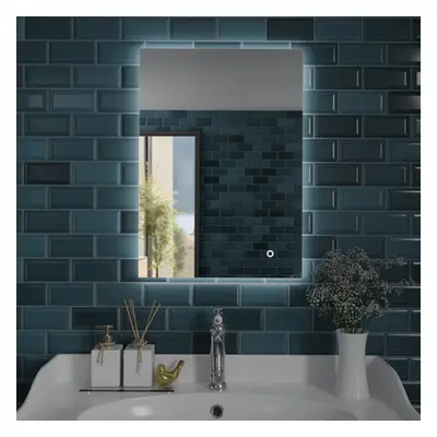 (500x700mm) Harper & Harlow Auriga Illuminated LED Bathroom Mirror, IP44, Adjustable Light Colou