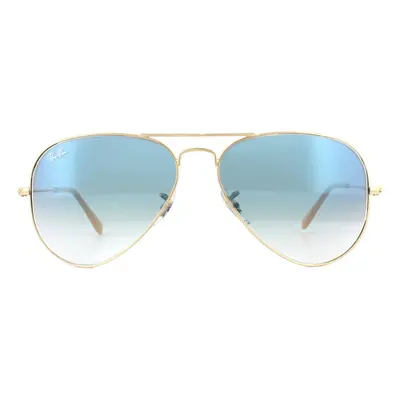 Ray-Ban Sunglasses Aviator 001/3F Gold Blue Medium 58mm