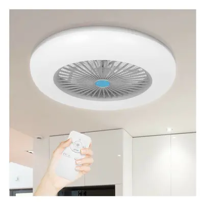 (Gray) Ceiling Fans with Control LED Light Adjustable Wind Speed