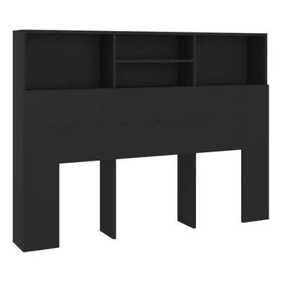 (black) vidaXL Headboard Cabinet Bed Headboard Home Indoor Furniture Multi Colours