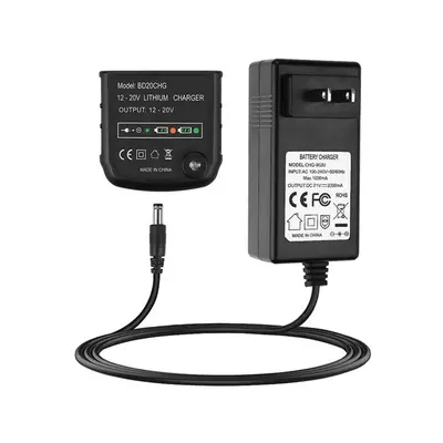 (US Plug) 20V Tool Battery Charger for Black&Decker 12-20V Li-ion Replacement Battery with US EU