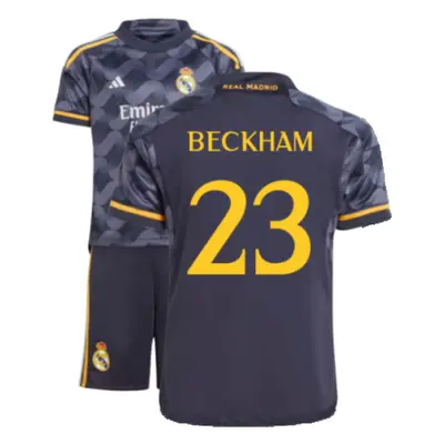 (4-5 Years) Real Madrid Away Mini Kit (Beckham 23)