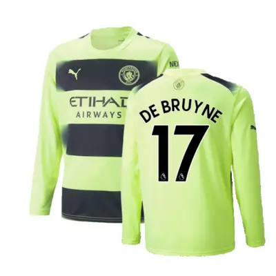 (M) Man City Long Sleeve Third Shirt (DE BRUYNE 17)