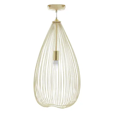 Premier Housewares Lavis Gold Iron Pendant Light