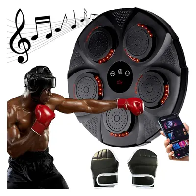 Boxing Machine Wall Mounted, Smart Music Boxing Equipment Punching Pads With LED Light, Electron