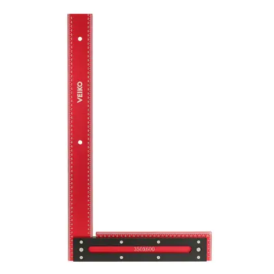 VEIKO 600mm Aluminum Alloy Carpenter Square Framing Square Right Angle Ruler for Woodworking Squ