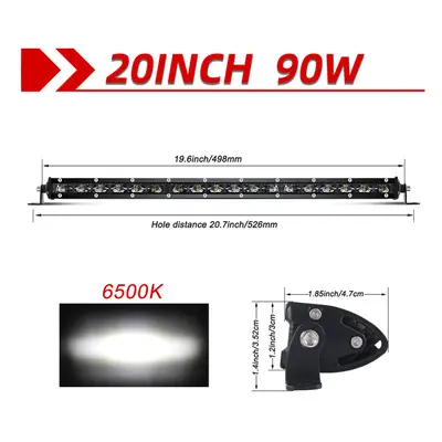 (20inch-6500k) LED Light Bar 6D 8inch 14inch 20inch Off Road Led Bar for Lada Truck 4x4