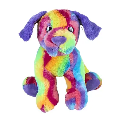 Cuddly Soft inch Stuffed Rainbow Dog...We stuff 'em...You love 'em!