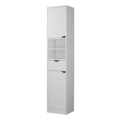 High Gloss Bathroom Tallboy Free Standing Cabinet Tall Storage