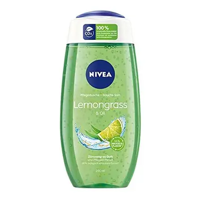 Nivea Lemongrass & Oil shower gel (250 ml), refreshing shower gel with nourishing oil pearls, pa