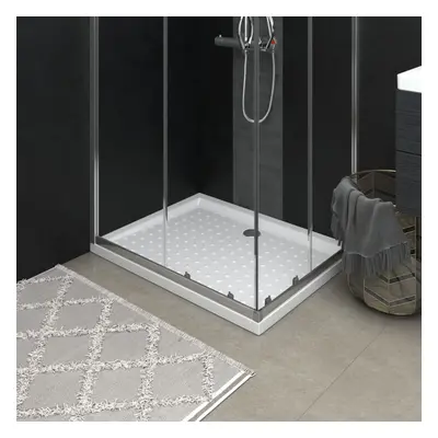 vidaXL Shower Base Tray with Dots White 90x70x4 cm ABS Bath Receptor Bathroom