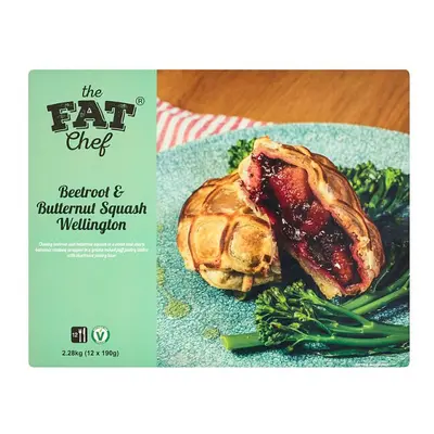 The Fat Chef Beetroot & Butternut Squash Wellington x 190g (2.28kg) (12x190g)