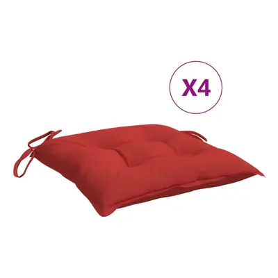 vidaXL Chair Cushions pcs Red 19.7""x19.7""x2.8"" Fabric